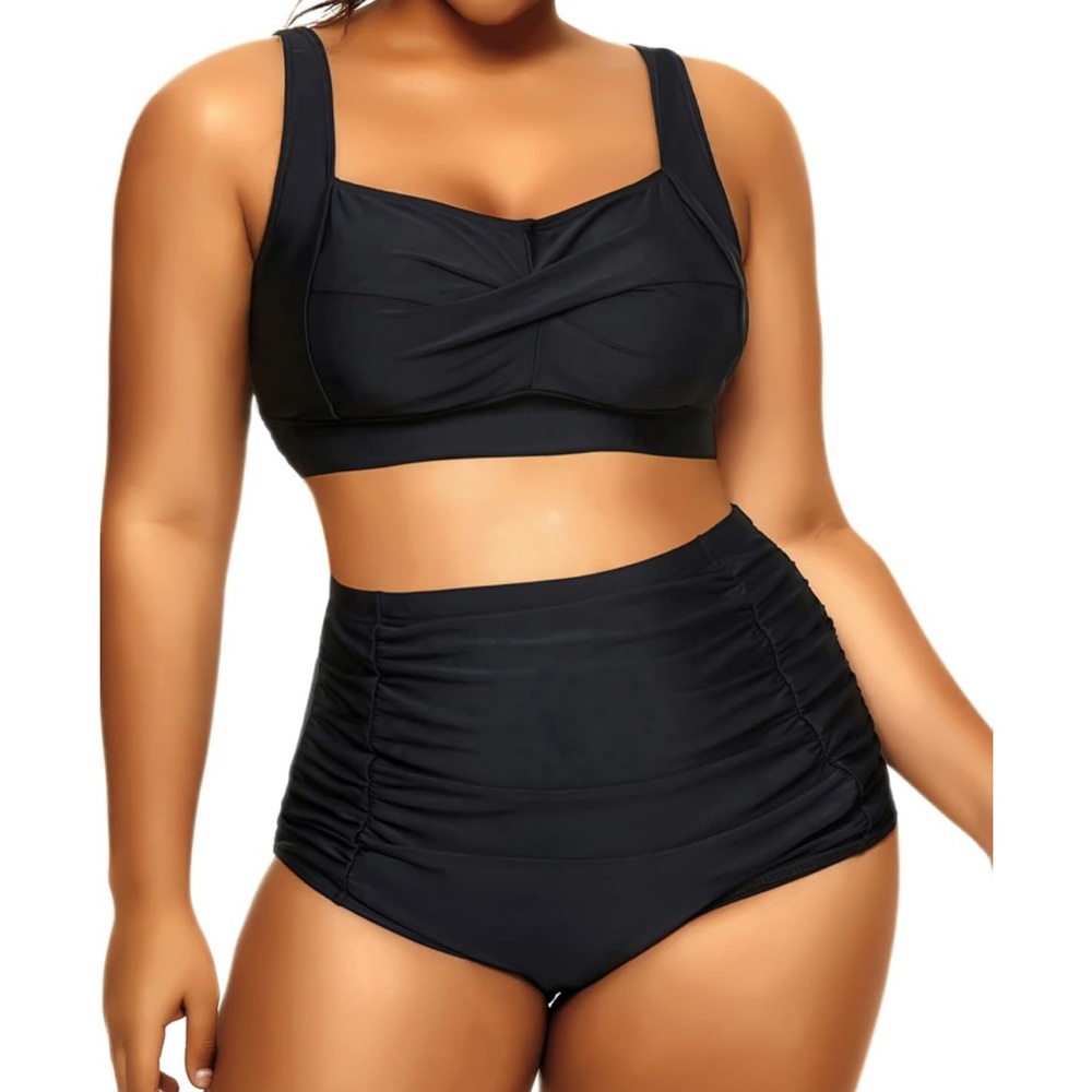 Daci Women's Bikini Sets - High Waisted Two-Piece Swimsuits Tummy Control xxl